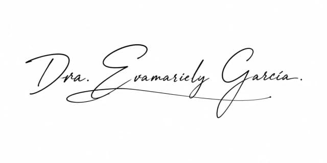 Firma de la Dra. Evamariely García